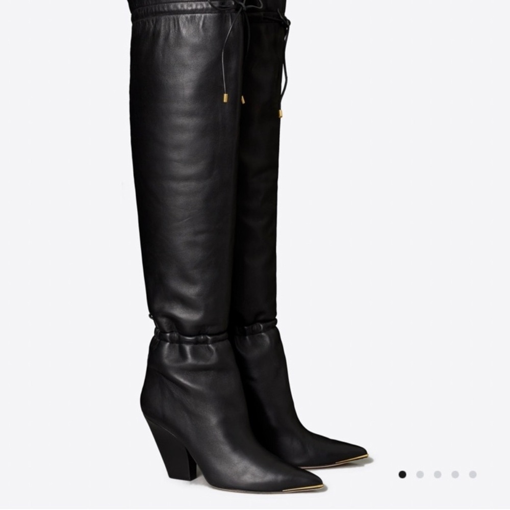 Tory Burch Lila Black over Knee-High Women's BootsNew never worn
